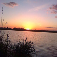 Схема вышивки «закат»