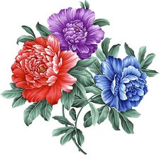 Оригинал схемы вышивки «Цветы» (№389833)