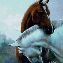 Схема вышивки «лошади»