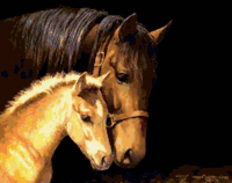 с мамой - лошади - предпросмотр