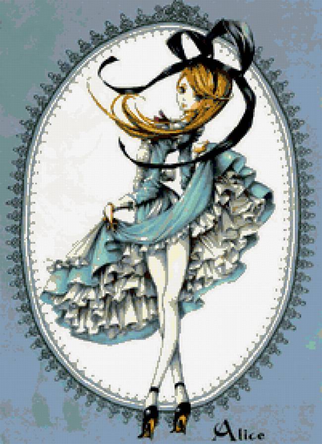 модница - картина - предпросмотр