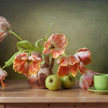 Схема вышивки «Тюльпаны»