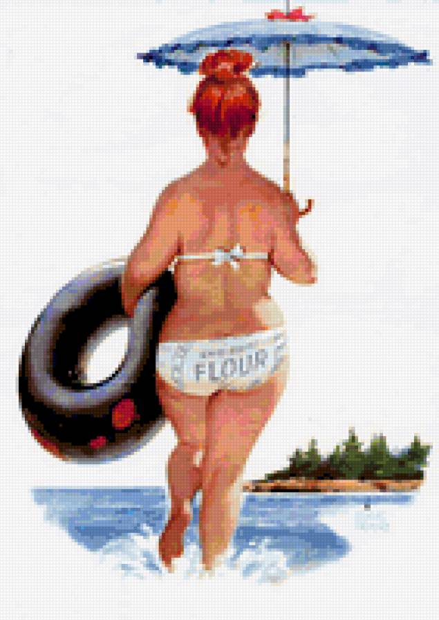 Пляж - пин-ап - предпросмотр