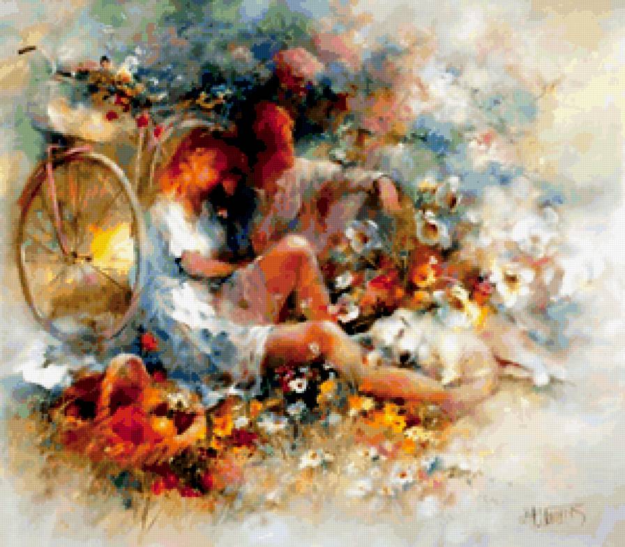 Прогулка влюбленных - пара, женщина, мужчина, любовь, романтика - предпросмотр