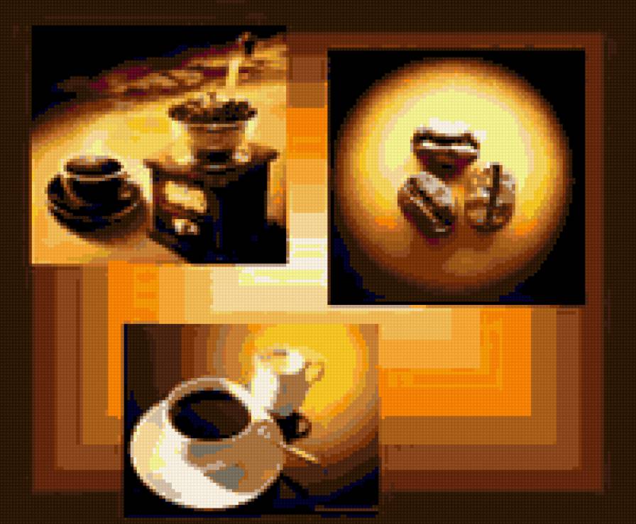 триптих кофе - триптих, кофе - предпросмотр