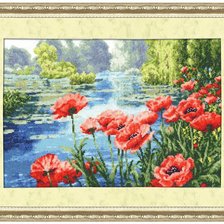 Схема вышивки «маки»