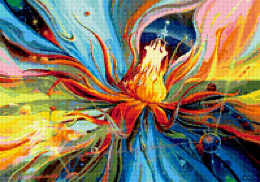 Цветок - цветок, рисунок, картина - предпросмотр