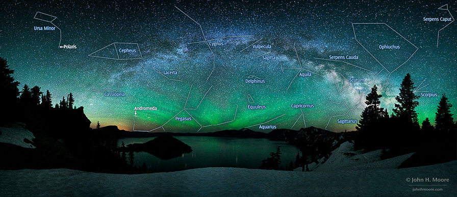 звездная ночь - природа, пейзаж, небо, ночь - оригинал