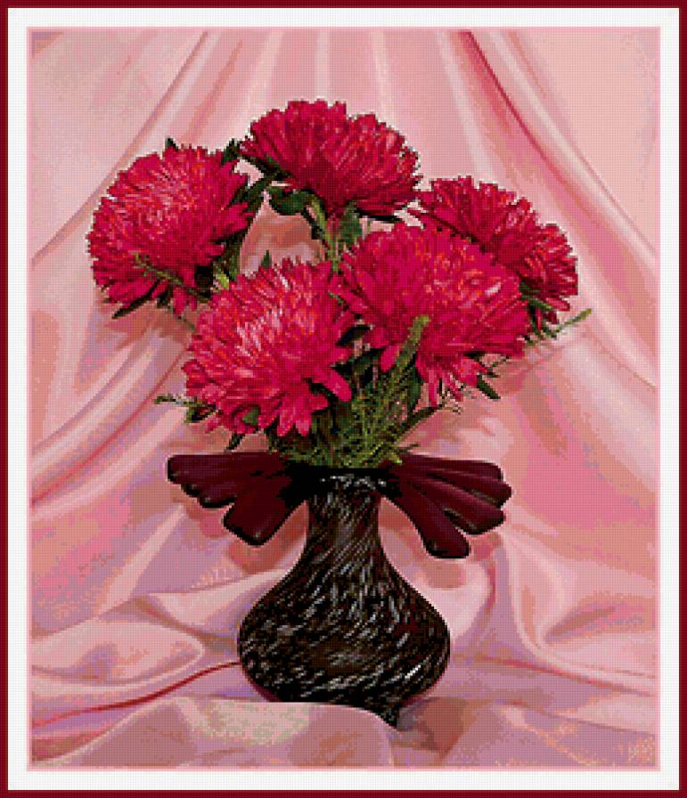 Серия "Букет" - цветы, астры, букет - предпросмотр