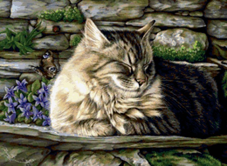 Художник Irina Garmashova - кот, кошка - предпросмотр