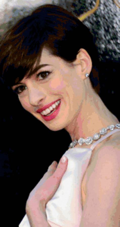 Энн Хэтуэй - женщина, женщина кошка, энн хэтуэй, актриса, портрет, знаменитость - предпросмотр