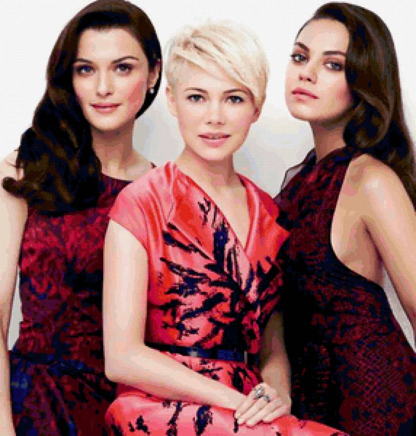 Мила Кунис,Мишель Уильямс и Рейчел Вайс - женщина, мила кунис, мишель уильямс, оз, актриса, рейчел вайс - предпросмотр