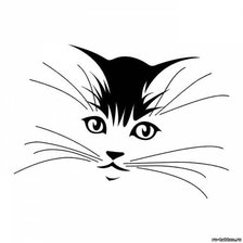 Схема вышивки «кот или кошка»