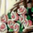 Предпросмотр схемы вышивки «женщина с розами» (№393629)