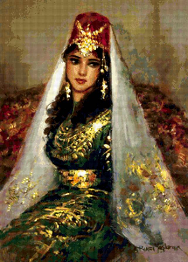 Восточная невеста - восточная красавица, восток, девушка, женщина, женский образ - предпросмотр