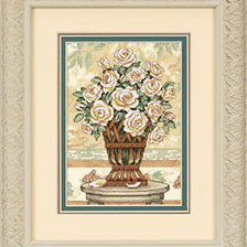 Оригинал схемы вышивки «белые розы» (№393818)