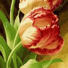 Оригинал схемы вышивки «тюльпан» (№393999)