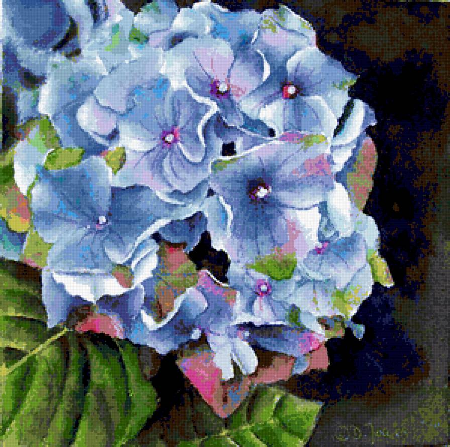 Серия "Букет" - букет, гортензии, цветы - предпросмотр