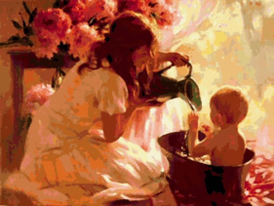 Мама - ребенок, мама, она, дети, женщина, младенец, девушка - предпросмотр