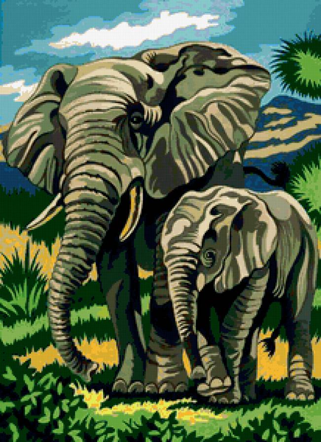 слоны - предпросмотр