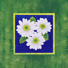 Схема вышивки «ромашки»
