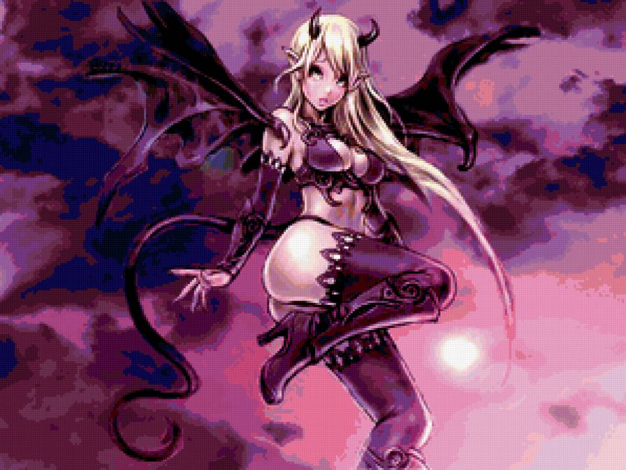 демонесса - демон, аниме - предпросмотр