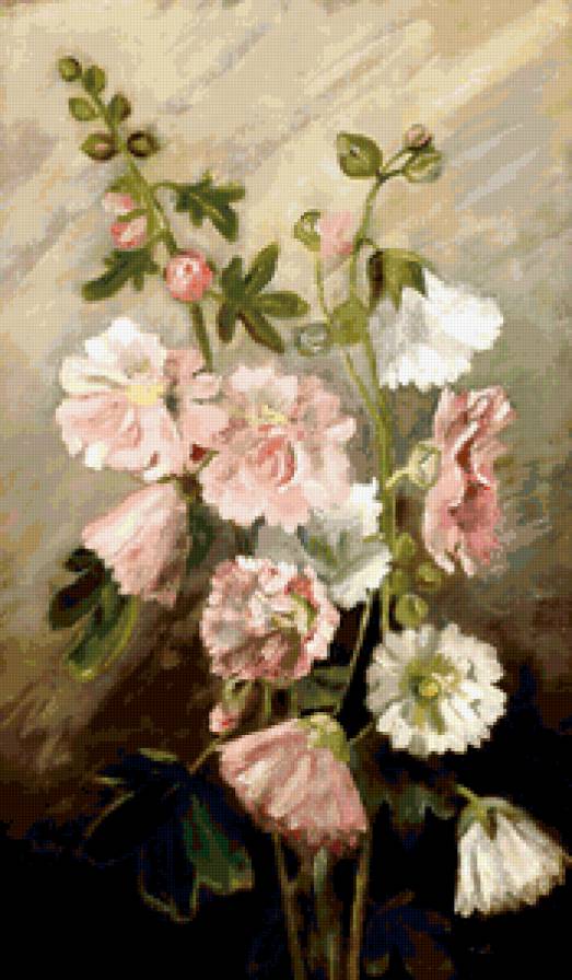 №395327 - мальвы, живопись, цветы - предпросмотр