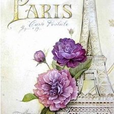 Схема вышивки «эйфелева башня»