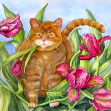 Схема вышивки «Серия "Кошки"»