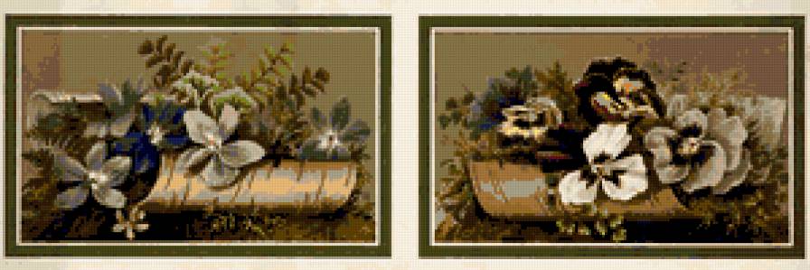 Триптих Цветы 2 - предпросмотр