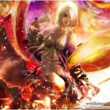 Схема вышивки «дева»