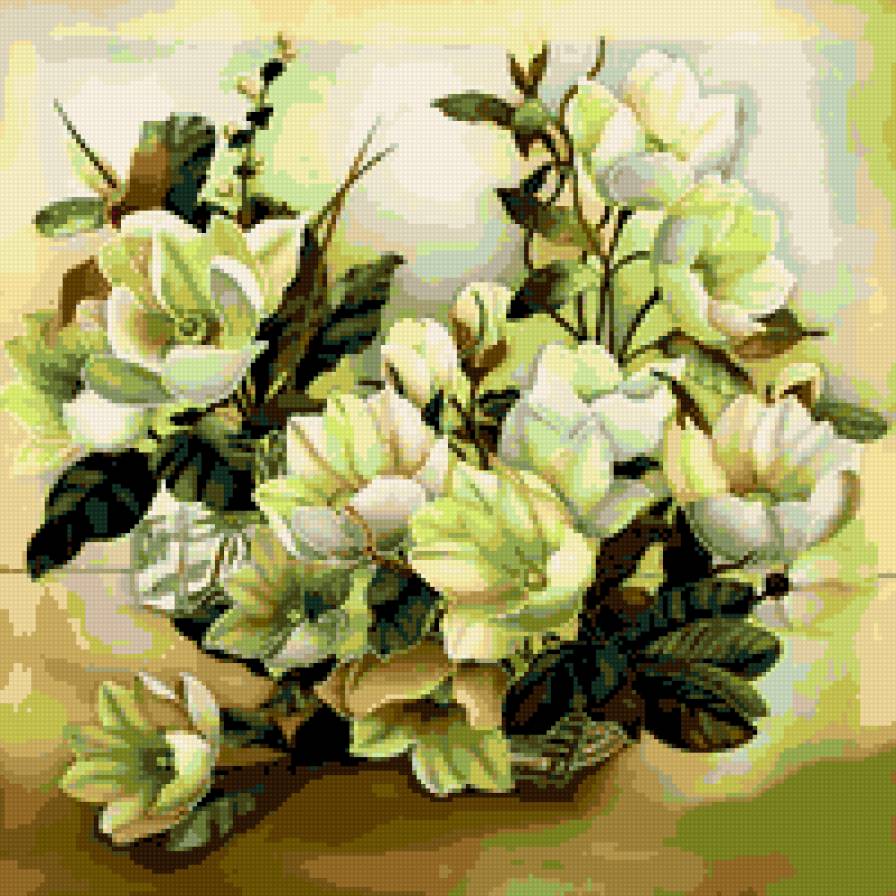 Нптюрморт в салатовых тонах - предпросмотр