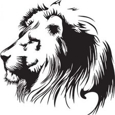 Оригинал схемы вышивки «лев» (№396085)