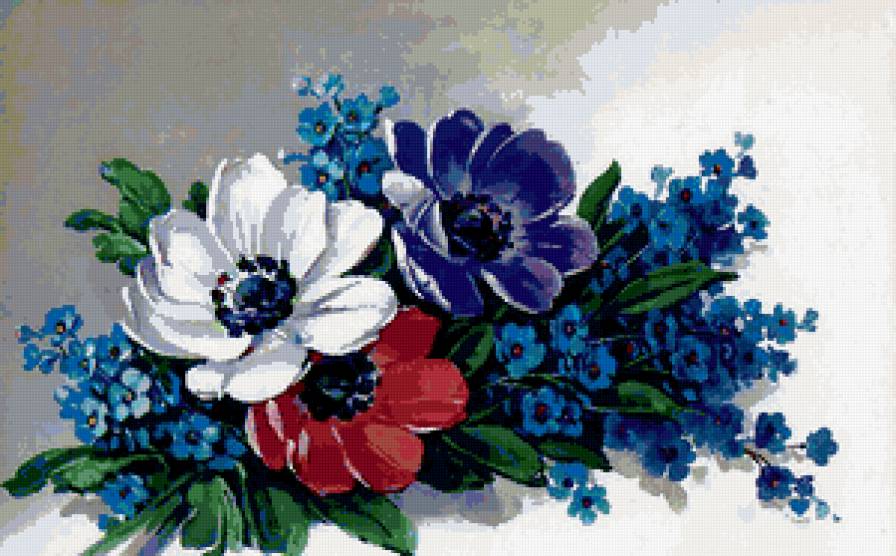 скромный букетик - предпросмотр