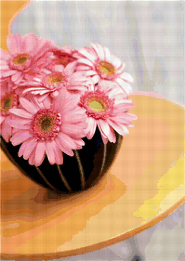 Розовый букет - цветы - предпросмотр