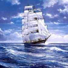 Схема вышивки «корабли»