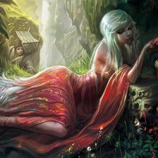 Схема вышивки «дева»