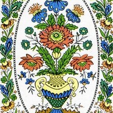 Оригинал схемы вышивки «цветочное панно» (№397242)