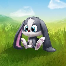 Схема вышивки «зайка шнуфель»