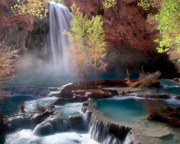 гірський водопад - природа.водопад - оригинал