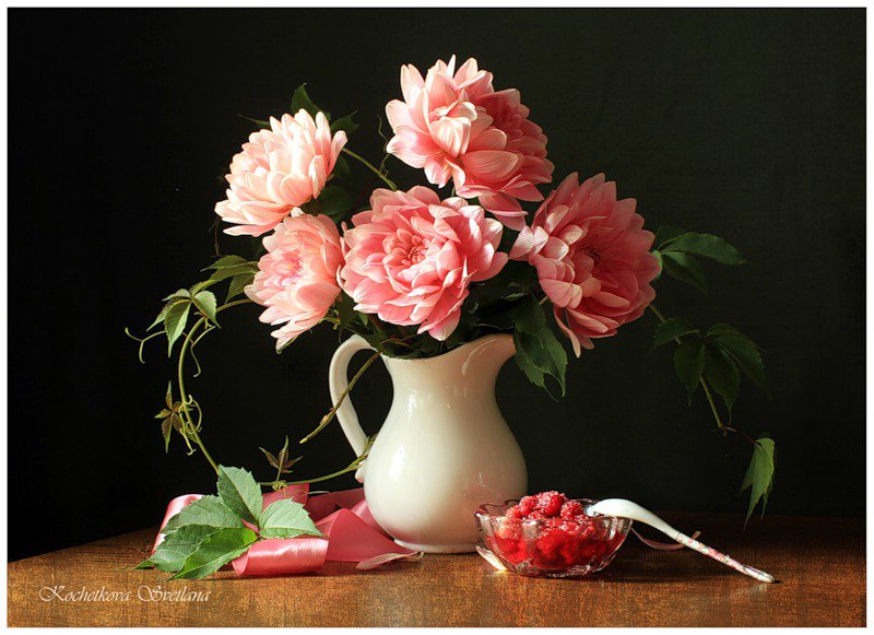 Натюрморт - натюрморт цветы букет - оригинал