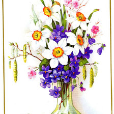 Схема вышивки «весенний букет»