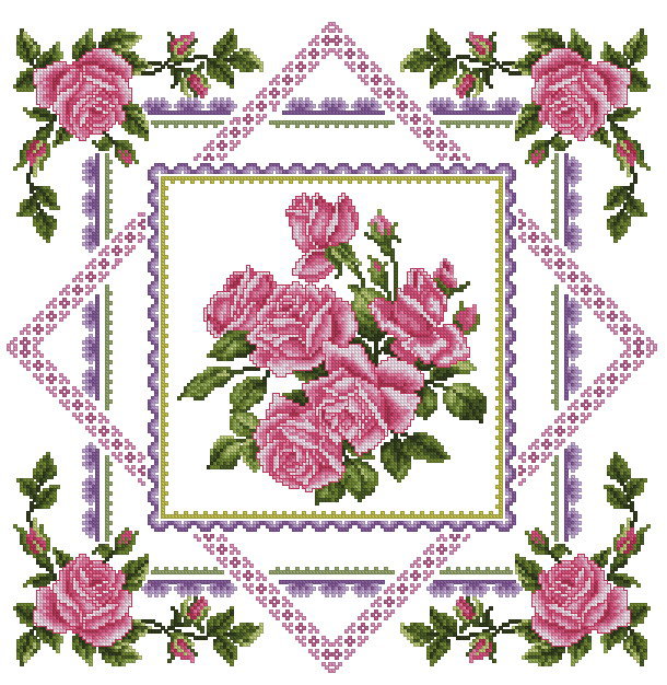 Роза в орнаменте - оригинал