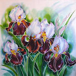 Схема вышивки «Фиолетовые ирисы»