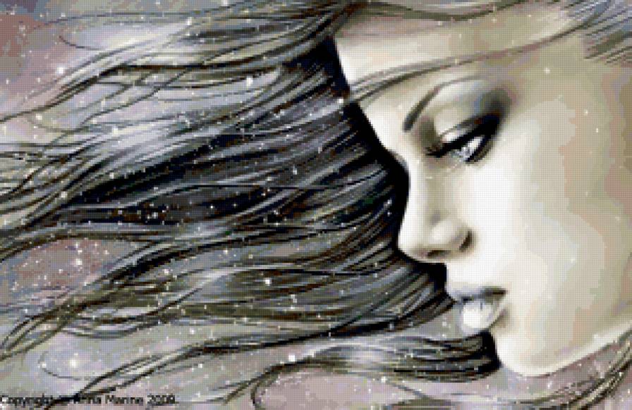 №397568 - люди, живопись, девушка, портрет - предпросмотр