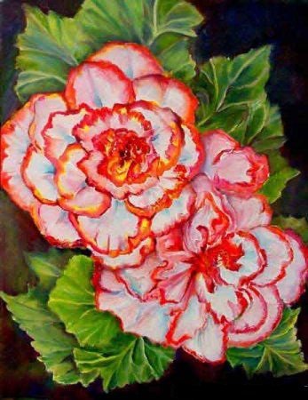 Серия "Букет" - цветы, букет, бегонии - оригинал