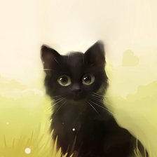 Схема вышивки «котенок»