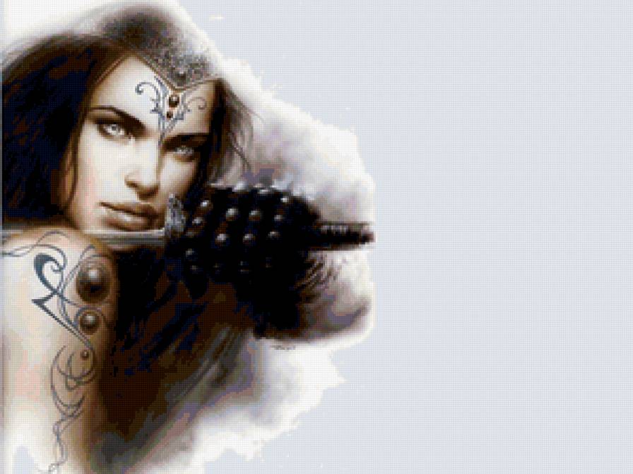 девушка-воин - девушка, воин, фентези - предпросмотр