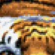 Предпросмотр схемы вышивки «плывущий тигр» (№398517)