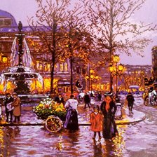 Схема вышивки «старый париж»